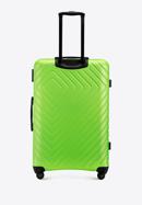 ABS Nagy bőrönd geometriai mintával, zöldcitrom zöld, 56-3A-753-11, Fénykép 3