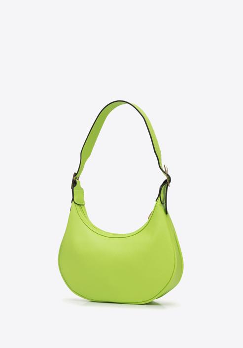 Ökobőr bagett táska, zöldcitrom zöld, 95-4Y-763-Z, Fénykép 2