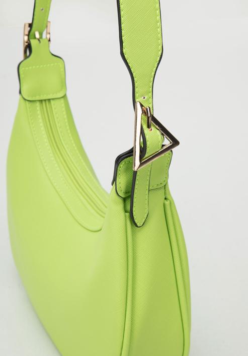 Ökobőr bagett táska, zöldcitrom zöld, 95-4Y-763-Z, Fénykép 4