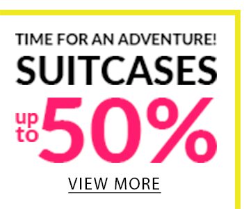 SUITCASES up to 50% off