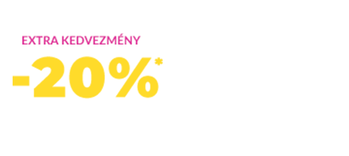 EXTRA 20% KEDVEZMÉNY