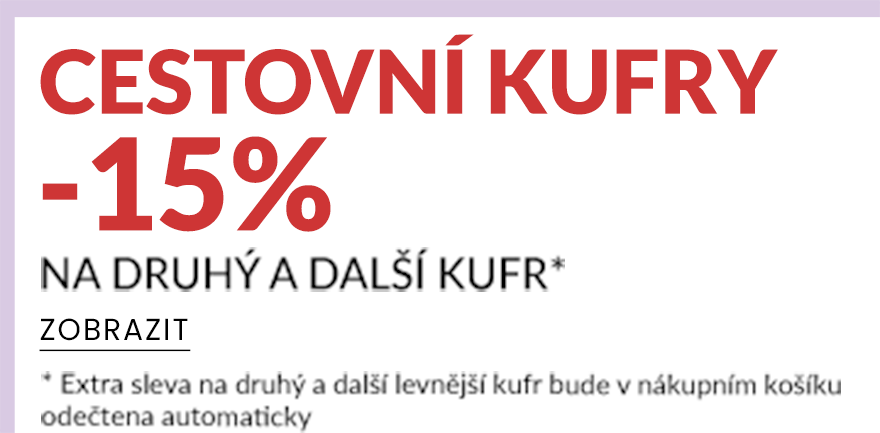 CESTOVNÍ KUFRY -15%