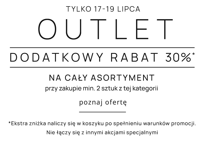 OUTLET Dodatkowy rabat