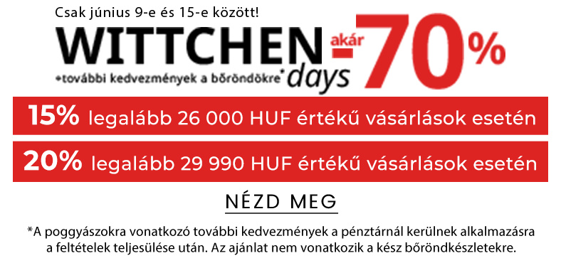 WITTCHEN napok: akár -70%