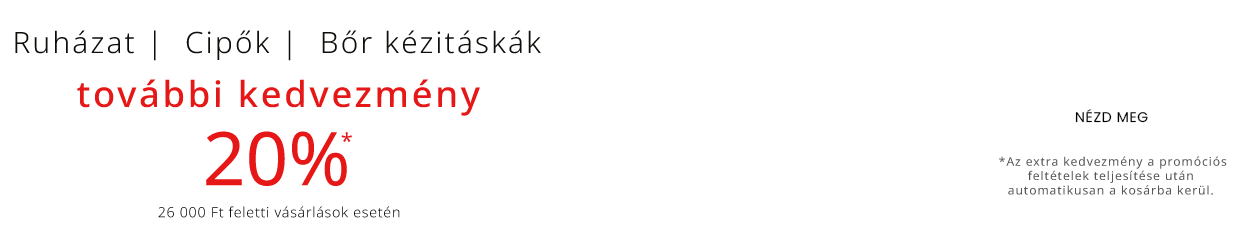 Ruházat, cipők és bőr kézitáskák