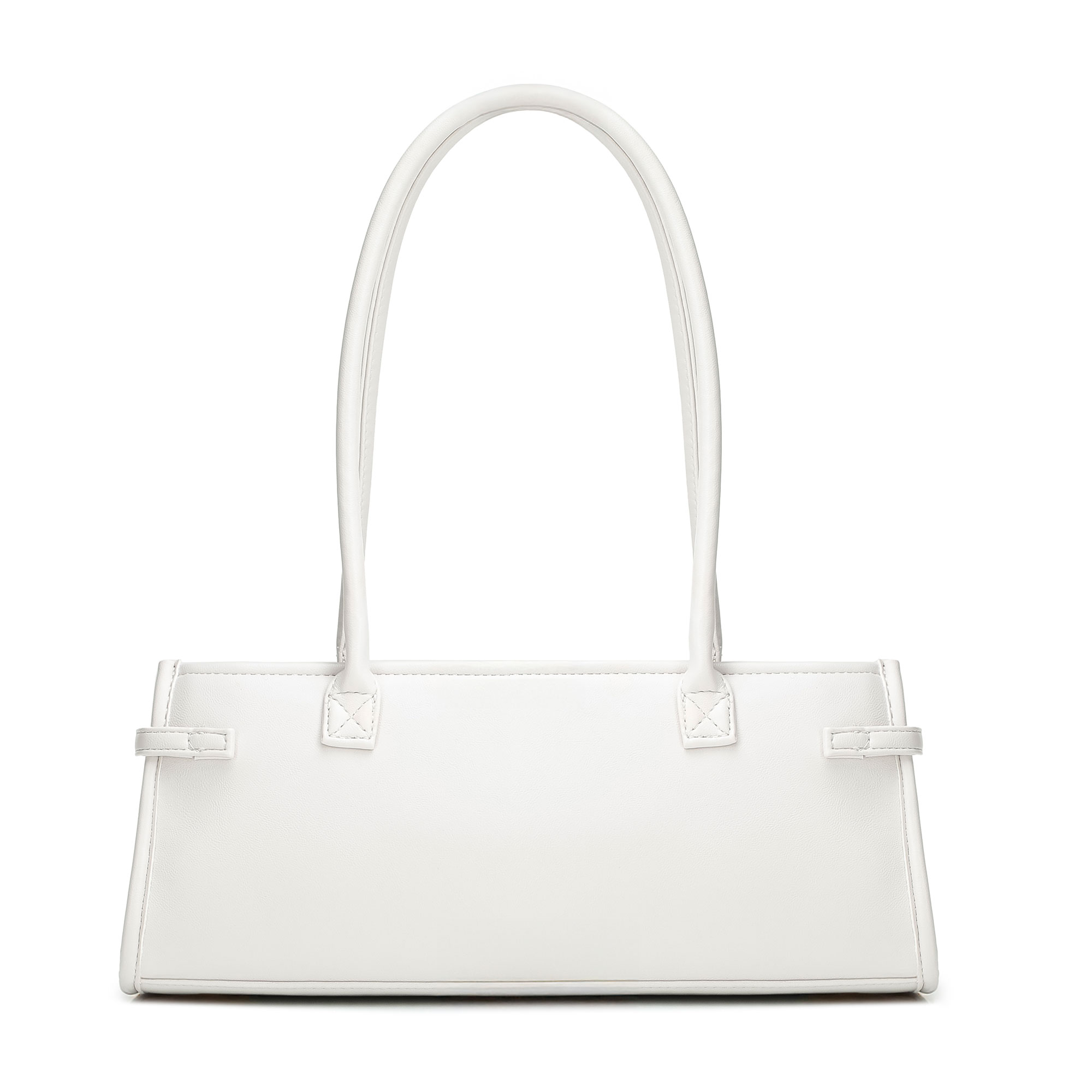 Smotanová dámska crossbody kabelka Wittchen z imitácie kože, Vyberte variant lomená biela