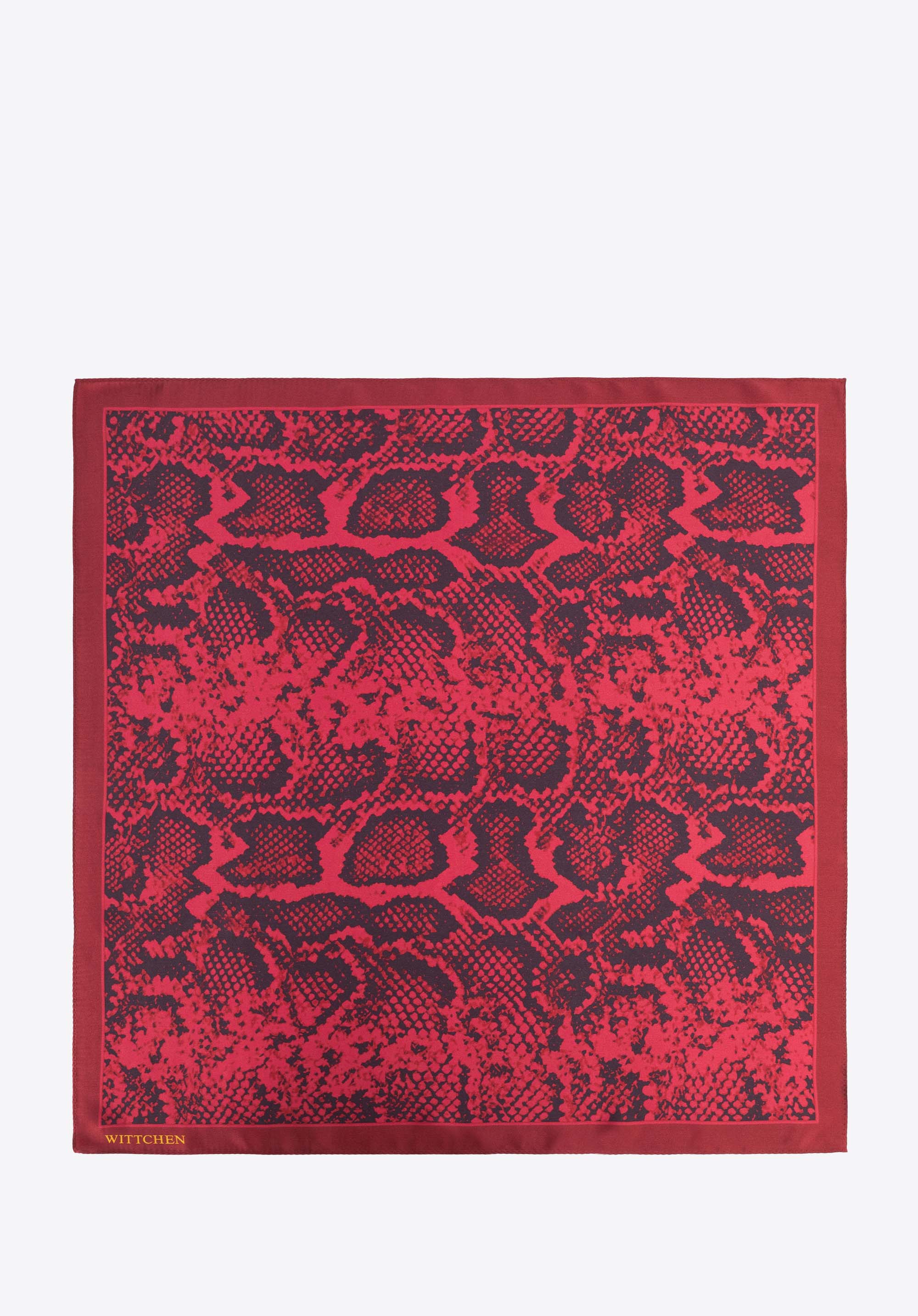 Women's shawl in snake print, red, 103-7D-S05-X54, Photo 1