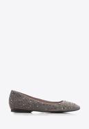 Women's ballerina shoes, grey, 86-D-656-1-36, Photo 1