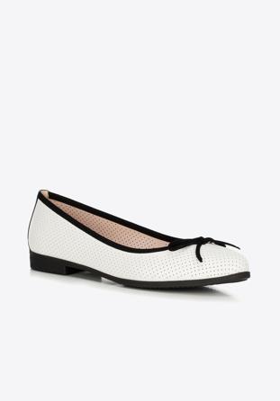 Women's shoes, white-black, 90-D-967-0-35, Photo 1
