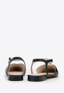 Leather low heel slingbacks, black, 98-D-952-P-41, Photo 4