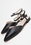 Leather low heel slingbacks, black, 98-D-952-1-40, Photo 7