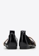Leather strap ballerina shoes, black, 98-D-962-1-35, Photo 4