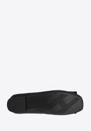 Soft leather ballerina shoes with geometric buckle detail, black, 98-D-957-G-39, Photo 6