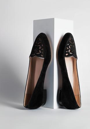 Women's ballerina shoes, black, 90-D-965-1-35, Photo 1