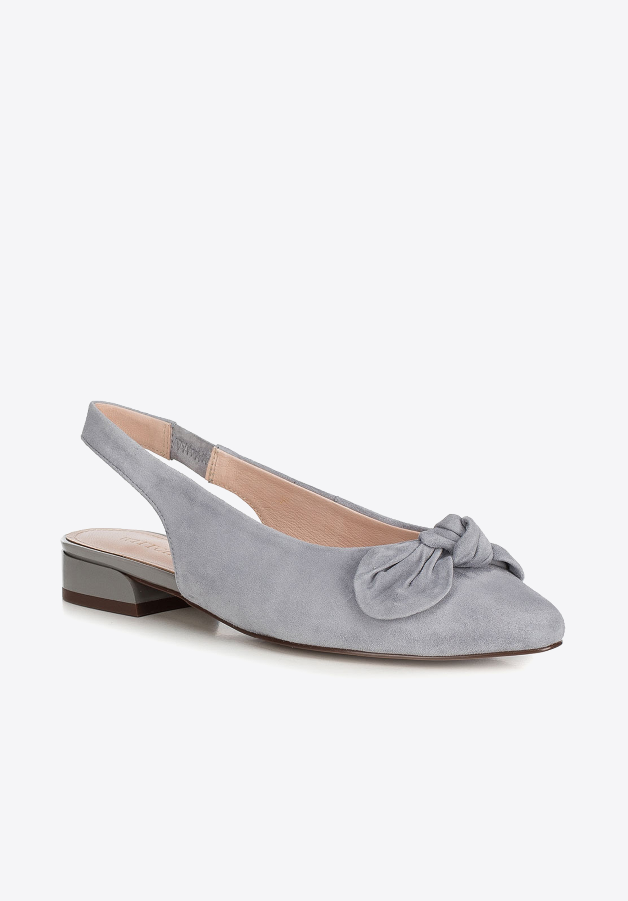 Grey suede slingback outlet shoes