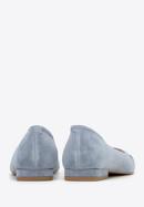 Suede horsebit ballerina shoes, blue, 98-D-956-7-35, Photo 4