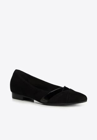 Women's ballerina shoes, black, 90-D-205-1-38, Photo 1