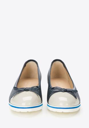 Women's shoes, navy blue-grey, 86-D-110-9-36, Photo 1