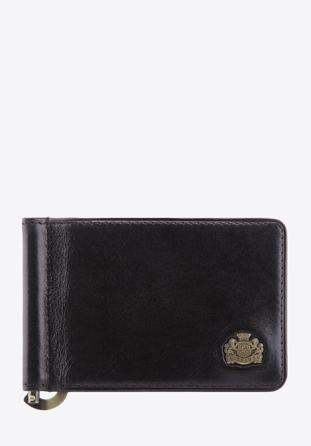 Banknotówka ze skory z herbem, czarny, 10-2-269-1, Zdjęcie 1