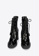 Leather high block heel boots, black, 95-D-801-1-38, Photo 2