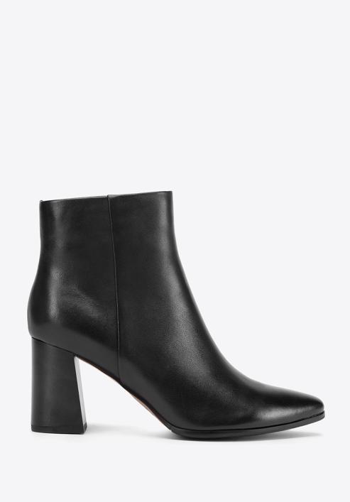 Flare-heeled boots, black, 93-D-961-4-39, Photo 1