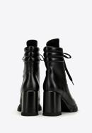 Leather block heel boots, black, 97-D-521-1W-35, Photo 4