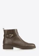 Leather ankle boots, brown, 93-D-552-1-35, Photo 1