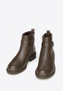 Leather ankle boots, brown, 93-D-552-4-36, Photo 2