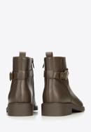 Leather ankle boots, brown, 93-D-552-4-36, Photo 5