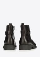 Leather ankle boots, black, 93-D-552-1-35, Photo 6