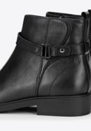 Leather ankle boots, black-graphite, 93-D-552-1-35, Photo 8