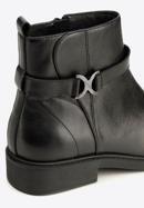 Leather ankle boots, black, 93-D-552-8-37, Photo 8