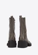 Leather combats boots, green, 95-D-500-Z-35, Photo 4