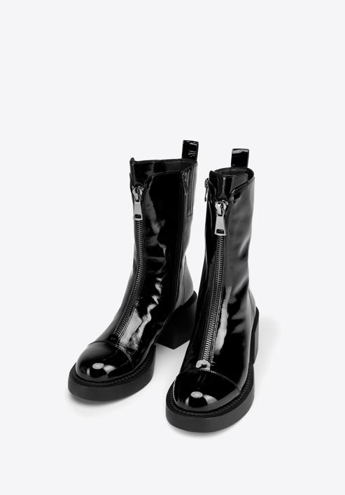 Leather ankle boots with front zip I WITTCHEN