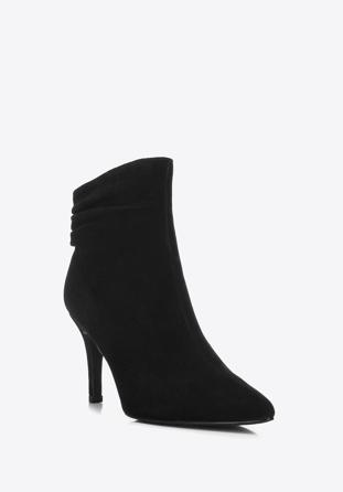 Women's high stiletto heel boots, black, 91-D-961-1-39, Photo 1