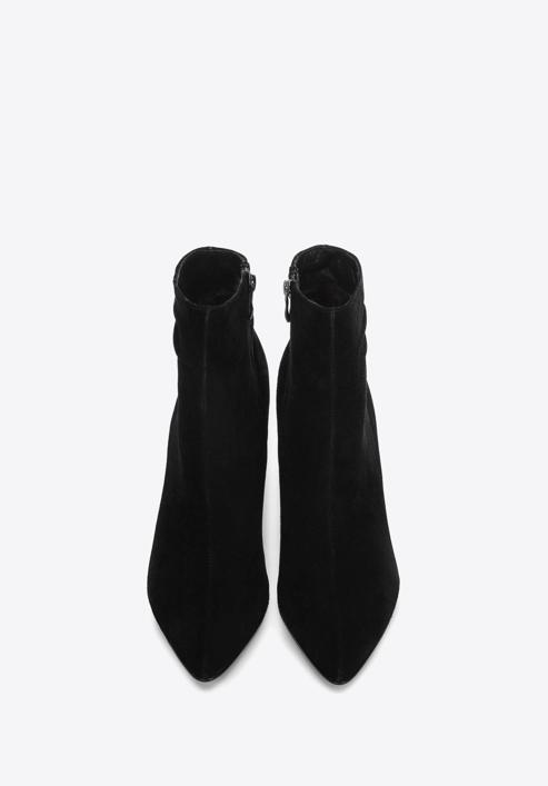 Women's high stiletto heel boots, black, 91-D-961-1-39, Photo 7