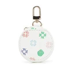 Small round leather case, off white, 34-2-002-0B, Photo 1