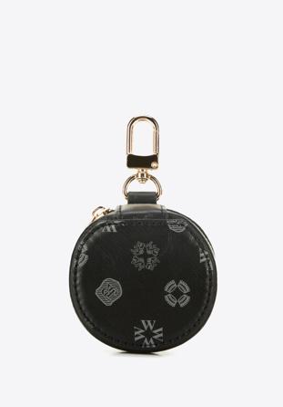 Small round leather case, black, 34-2-002-1B, Photo 1