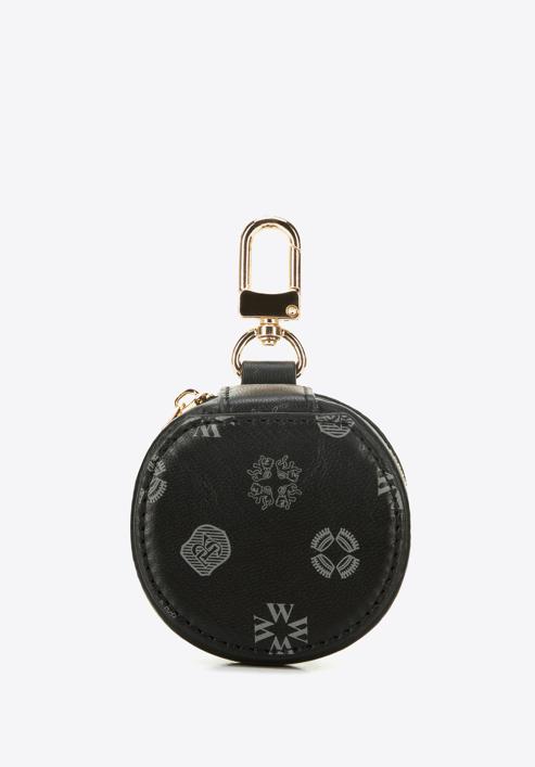 Small round leather case, black, 34-2-002-0B, Photo 1