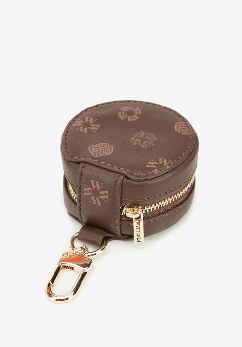 Small round leather case, brown, 34-2-002-4B, Photo 3