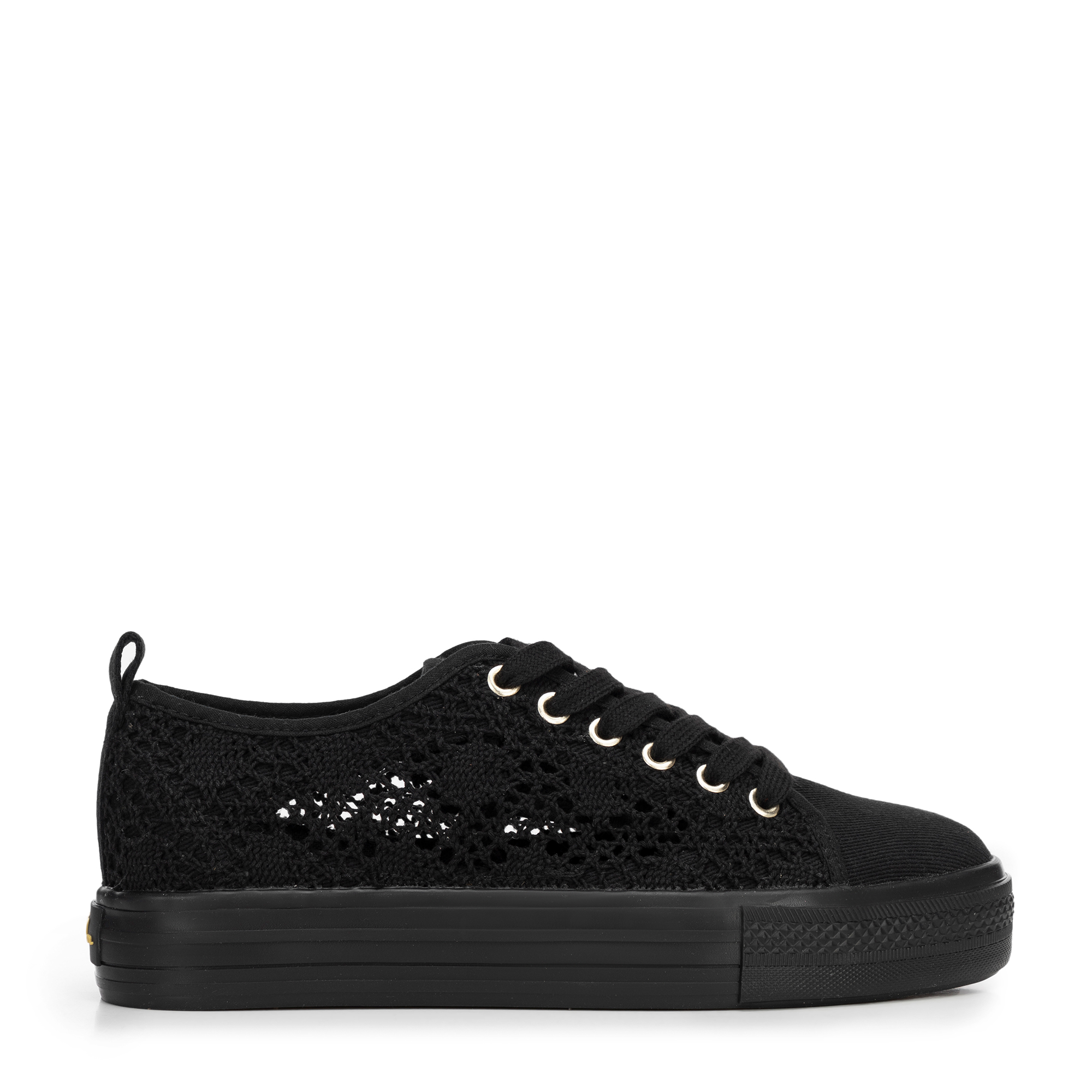 Dámske sneakersy čierne 100-DP-802-1