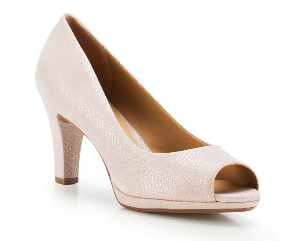 light pink court shoes