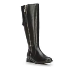 Women's knee high boots, black, 87-D-202-1-35, Photo 1