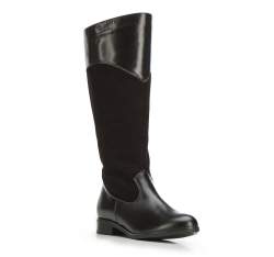 Women's knee high boots, black, 87-D-204-1-36, Photo 1
