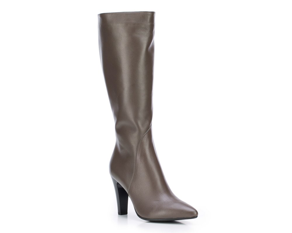 grey womens boots knee high