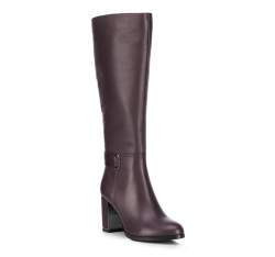 Women's knee high boots, burgundy, 89-D-962-2-38, Photo 1