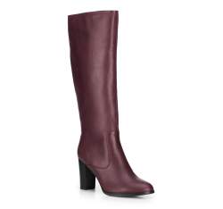 Women's knee high boots, burgundy, 89-D-963-2-41, Photo 1