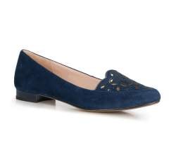 Women's ballerina shoes, blue, 90-D-965-7-36, Photo 1