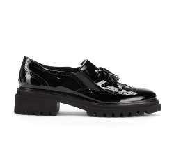 Women's patent leather shoes, black, 93-D-102-1-37, Photo 1