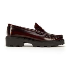 Penny loafers, burgundy, 93-D-532-3-36, Photo 1